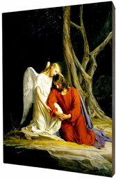 Jezus w Getsemani - obraz religijny na desce