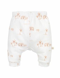 Yosoy Spodnie niemowlęce bawełna organiczna Elephants