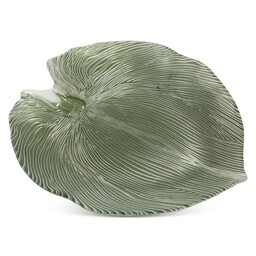 Eurofirany Patera 38x34x4 Monte zielona liść ze szkła