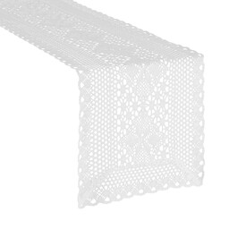 Eurofirany Obrus bieżnik 32x140 Meggy biały ażurowy