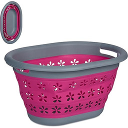 Relaxdays Kosz składany Colada, 17 l, tworzywo sztuczne,