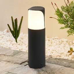 Lampa ogrodowa stojąca Paikea Lucande, możliwość ściemniania, czarny,