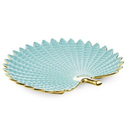 Eurofirany Patera ceramiczna 40x38x5 Hiral 4 niebieska jasna