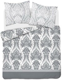 Pościel flanelowa z motywem szarego ornamentu PCB-173