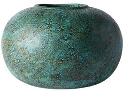 Muubs - Szeroki wazon turkusowy Anchor 40 cm