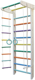 Ma?piszon Drabinka gimnastyczna biało-kolorowa Kolibry Irelio