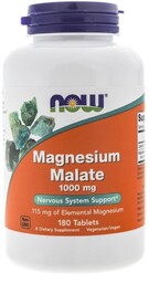 Suplement diety Magnesium Malate NOW FOODS, 1000 mg,