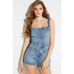 Guess Ogrodniczki Damskie Jeans Krótkie M Włb