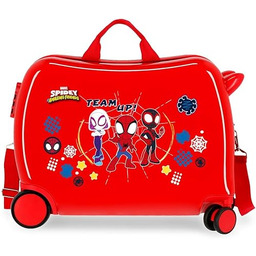 Marvel (Mas2Q) Ochraniacz bagażu, Czerwone, Maleta Infantil, walizka