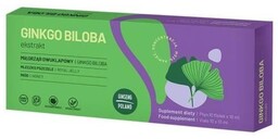 GINSENG POLAND Ginkgo Biloba ekstrakt, 10 fiolek x