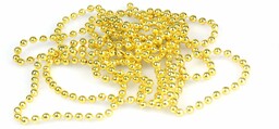 Łańcuch z perełkami złoty - 4 mm -