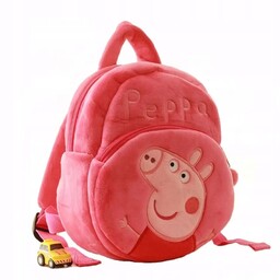 Jedwabny plecak pluszowy tornister Świnka Peppa Różowy