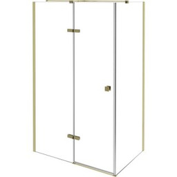BESCO Kabina prysznicowa prostokątna PIXA GOLD prawa 120x80x195