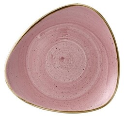 TALERZ TRÓJKĄTNY PŁYTKI STONECAST PETAL PINK 229 mm