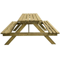 Stół piknikowy z ławkami