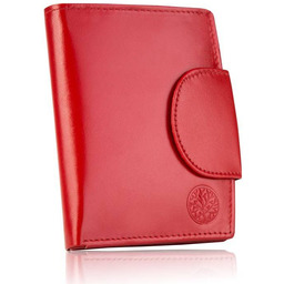 Portfel skórzany BETLEWSKI BPD-DZ-319 CZERWONY