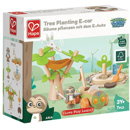 Zabawka drewniana HAPE, Eko pojazd - Green Planet