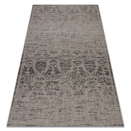 DYWAN SZNURKOWY SIZAL FLOORLUX 20211 srebrny / CZARNA