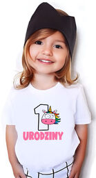 T-shirt Koszulka urodzinowa 1 Urodziny Jednorożec