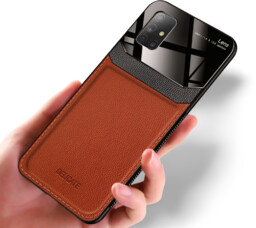 Etui Leather Glass do Samsung Galaxy A51
