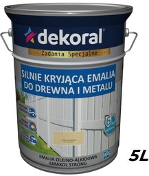 DEKORAL Emalia EMAKOL Strong kość słoniowa 5L