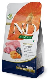 FARMINA N&D Pumpkin Cat Neutered Adult lamb &