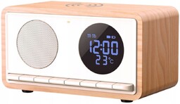 Radiobudzik bezprzewodowy Manta Rimini RDI912W Bluetooth Zegar Alarm