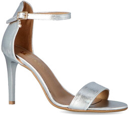 Sandały na szpilce - TYMOTEO LALA SREBRNE