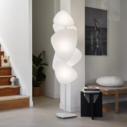MARKET SET - Lampa podłogowa Screen Papier biały