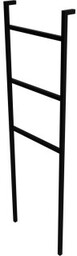LAVITA Stojak na ręczniki LADDER 144x45 czarny mat