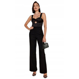 Twinset Czarny Kombinezon z Szerokimi Ramiączkami Plus Size