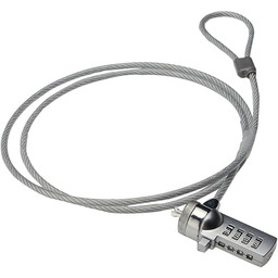 Ewent Kabel zabezpieczający z blokadą kombinowaną, kabel zabezpieczający