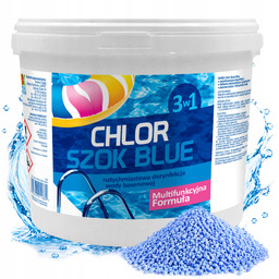 Mocny Chlor Szok Blue Do Basenu Granulat Chemia