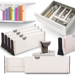 Przegródki Do Szuflad Przekładki Organizer Zestaw 4 Szt