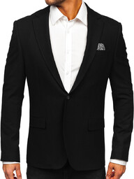 Czarna marynarka męska elegancka Denley 24400