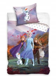 Pościel Bawełniana 140x200 Frozen Kraina Lodu Elsa Anna