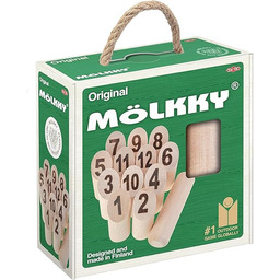 Mölkky Gra Plenerowa, Wielokolorowy, 12 kręgli, 1 kołek