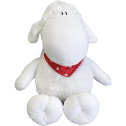 Pluszowa owieczka z chustką na szyję szczęście, wysokość