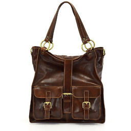 Vera Pelle damska skórzana shopperbag duża torebka