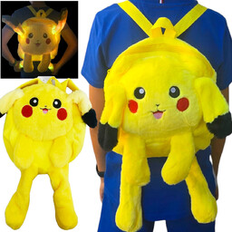PLECAK DZIECIĘCY KRÓLICZEK JEDNOKOMOROWY ŚWIECĄCY PIKACHU LED RUCHOME
