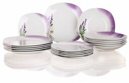 Banquet Lavender 18-częściowy zestaw talerzy