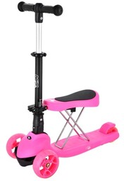 HLB12 2w1 PINK HULAJNOGA DZIECIĘCA NILS FUN OUTLET
