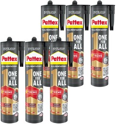6x Klej montażowy Pattex One4All Błyskawiczna przyczepność 440g