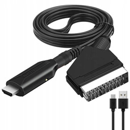 Kabel / Konwerter SCART do HDMI z obsługą