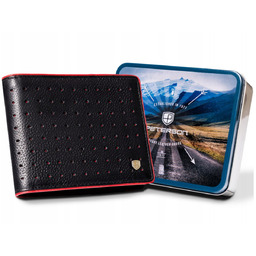 Skórzany, Sportowy Portfel Męski Z Ochroną Kart Rfid