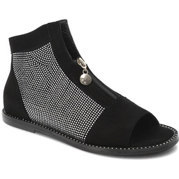 Chebello Czarne Sandały Eleganckie Obuwie Damskie