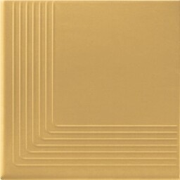 Klinkier stopnica SIMPLE SAND narożny mat 30x30 gat.