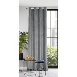 Eurofirany Aksamitna zasłona na przelotkach, na drzwi balkonowe,