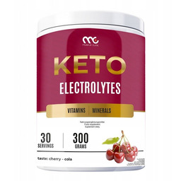 Elektrolity Muscle Clinic Keto Electrolytes 300g wiśnia -