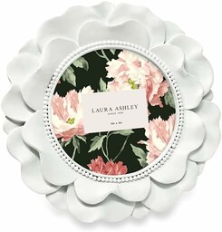 Laura Ashley Biała okrągła ramka na zdjęcia